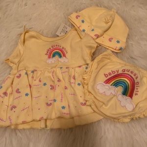 Yellow three piece set by Guess Baby